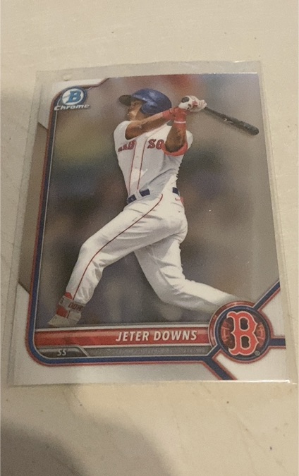 2022 Bowman Chrome #BCP-116 Jeter Downs — front