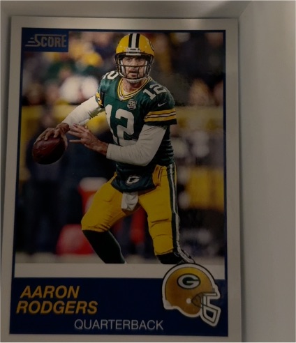 2019 Panini Score #223 Aaron Rodgers — front