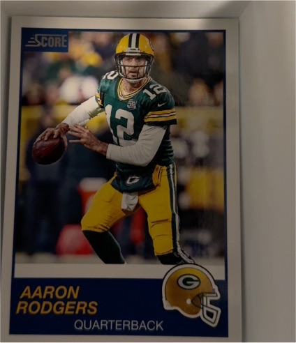 2019 Score #223 Aaron Rodgers — front