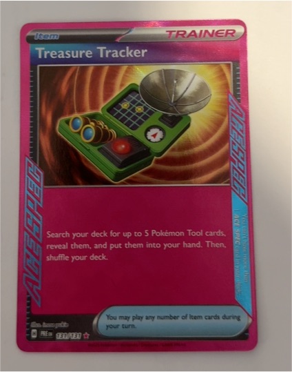 2016 Pokemon Prismatic Evolutions #131 Treasure Tracker — front