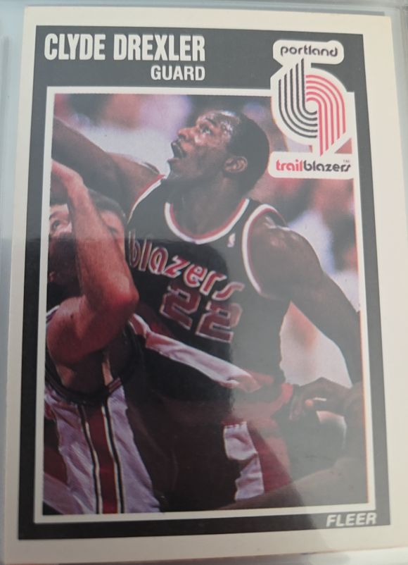 1989-90 Fleer #128 Clyde Drexler — front