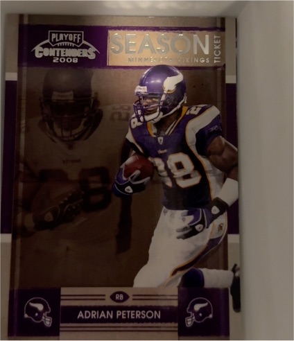 2008 Playoff Contenders #56 Adrian Peterson — front
