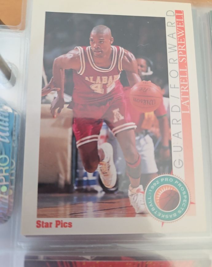 1992 Star Pics #38 Latrell Sprewell — front