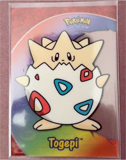 2000 Topps Series 3 PC8 Togepi Clear Card — front