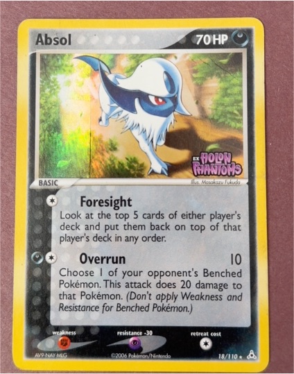 2006 Pokémon EX Holon Phantoms #18 Absol — front