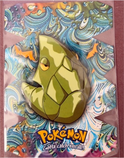 2000 Topps Pokemon #11 Metapod Stage 2 Die Cut Embossed — front