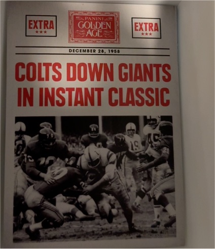 2014 Panini Golden Age Headlines #4 Alan Ameche Colts Down Giants in Instant Classic — front