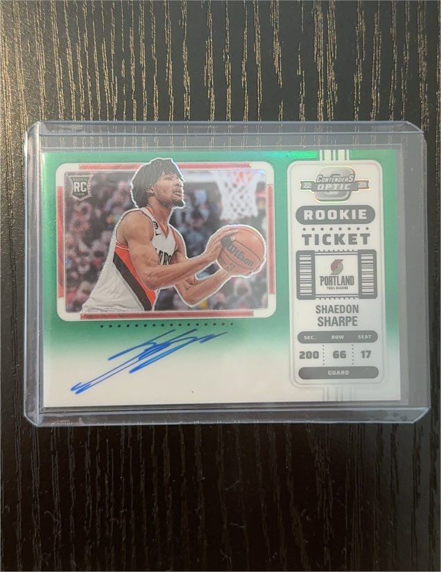 2022-23 Panini Contenders Optic #133 Shaedon Sharpe — front