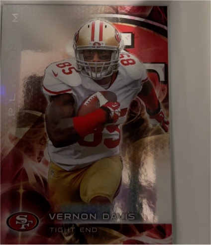 2015 Topps Platinum #44 Vernon Davis — front