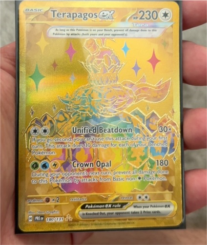 2023 Pokémon Scarlet & Violet SV07 Stellar Crown #180 Terapagos ex — front