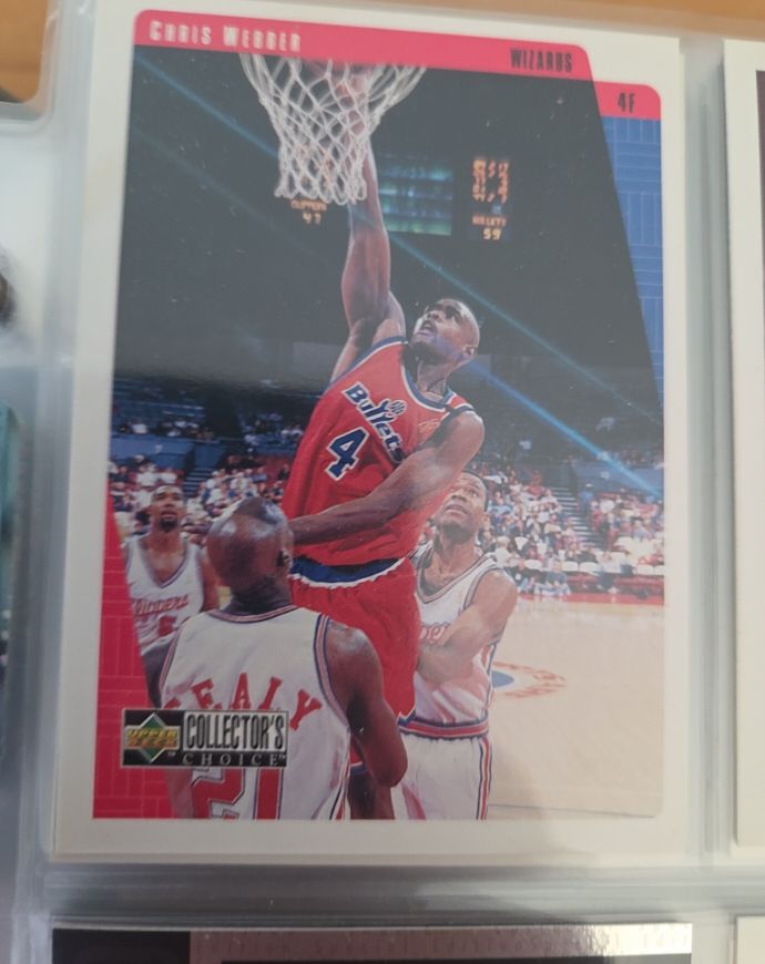 1997-98 Upper Deck Collector's Choice #155 Chris Webber Washington Bullets — front