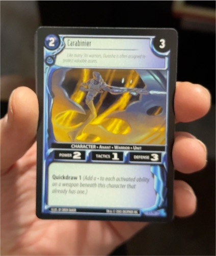 Decipher Star Wars Customizable Card Game Carabinier #3 — front