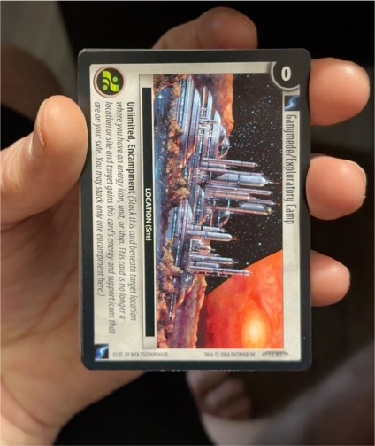 2004 Decipher Star Wars CCG #37 Garunnedek Kyklotadorg Camp — front