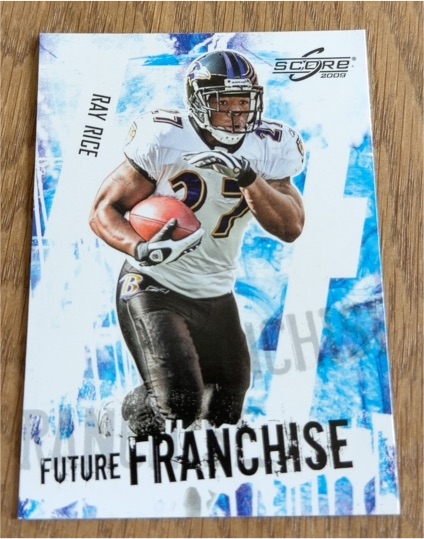 2009 Score #18 Ray Rice Future Franchise — front