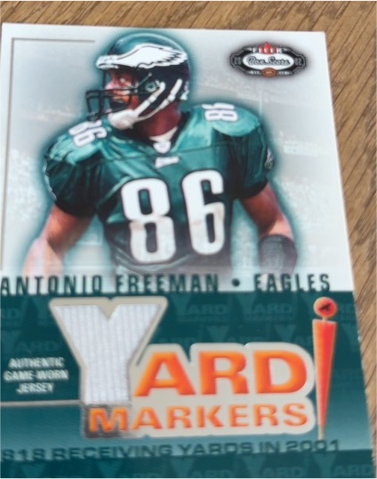 2002 Fleer Box Score Yard Markers #NNO Antonio Freeman — front