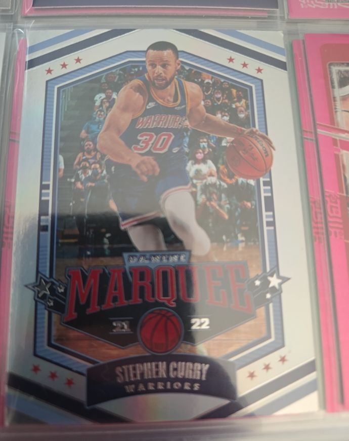 2021-22 Panini Chronicles Marquee Pink #363 Stephen Curry — front