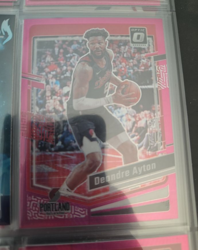 2023-24 Donruss Optic #141 Deandre Ayton Hyper Pink Prizm — front