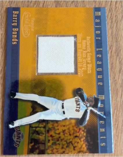 2002 Topps Gold Label Major League Movements #MLM Barry Bonds — front