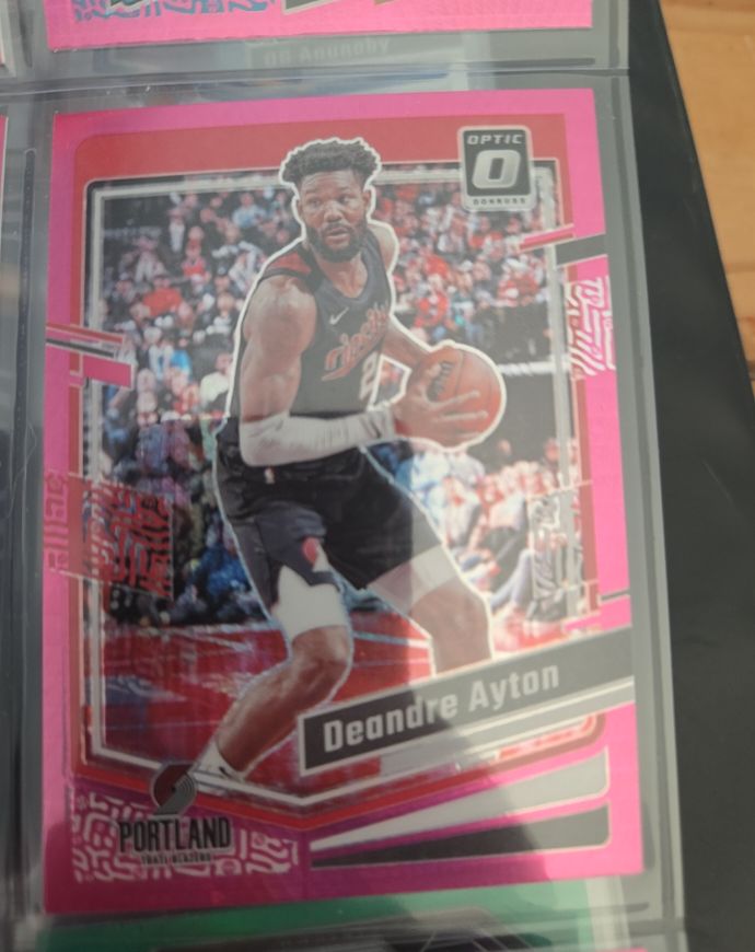 2023-24 Donruss Optic #141 Deandre Ayton Hyper Pink Prizm — front