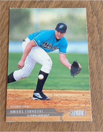 2002 Topps Stadium Club #111 Miguel Cabrera Future Star Fielding — front