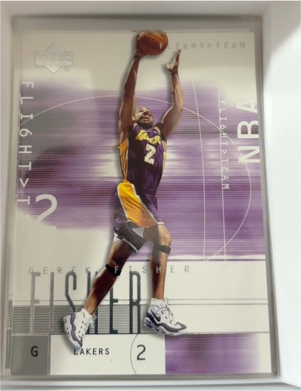 2001 Upper Deck Flight Team #78 Derek Fisher — front
