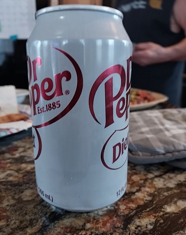 Diet Dr Pepper Can — front