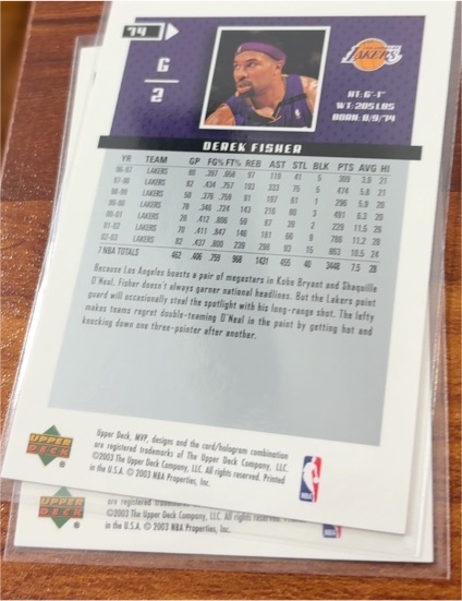 1996-97 Upper Deck Collector's Choice #LA4 Derek Fisher Rookie — front