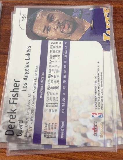 2000 Fleer #151 Derek Fisher — front