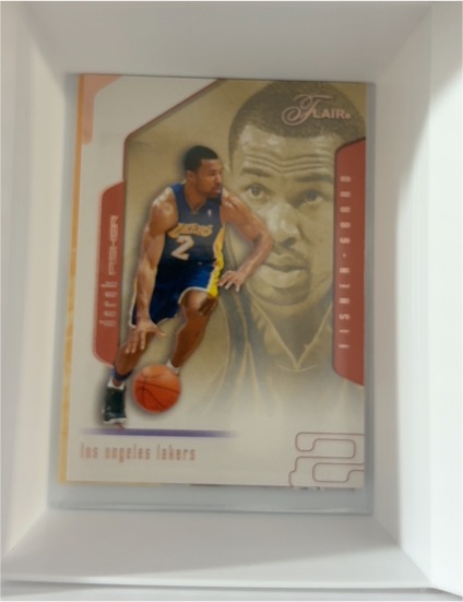 2001-02 Fleer Flair #2 Derek Fisher — front