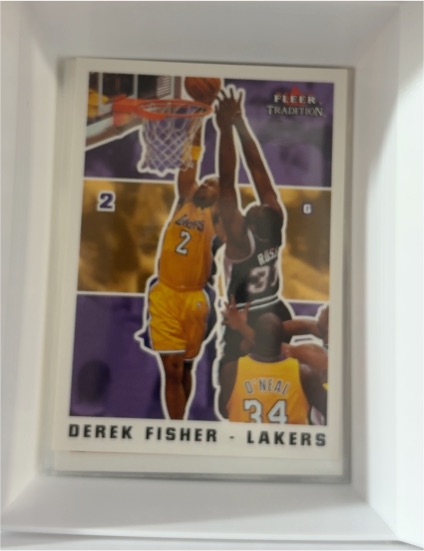 2003-04 Fleer Tradition #196 Derek Fisher Lakers — front
