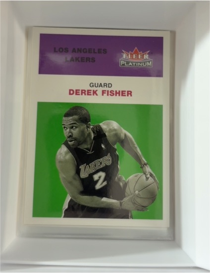 2001-02 Fleer Platinum #129 Derek Fisher — front