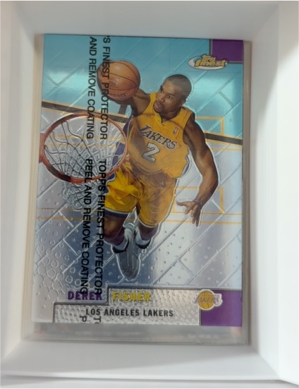 1999-00 Topps Finest #206 Derek Fisher — front