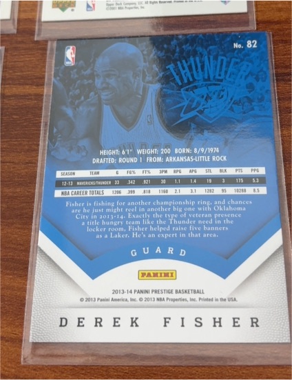 2013-14 Panini Prestige #82 Derek Fisher — front