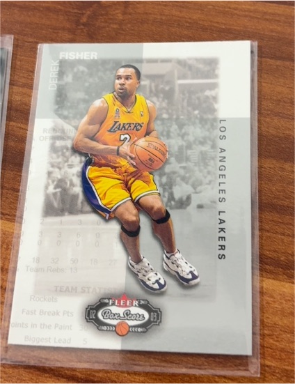 2002-03 Fleer Box Score #114 Derek Fisher — front