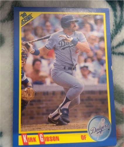 1990 Score #487 Kirk Gibson — front