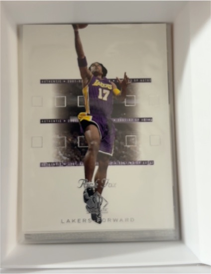 2001-02 Upper Deck SP Authentic #40 Rick Fox — front