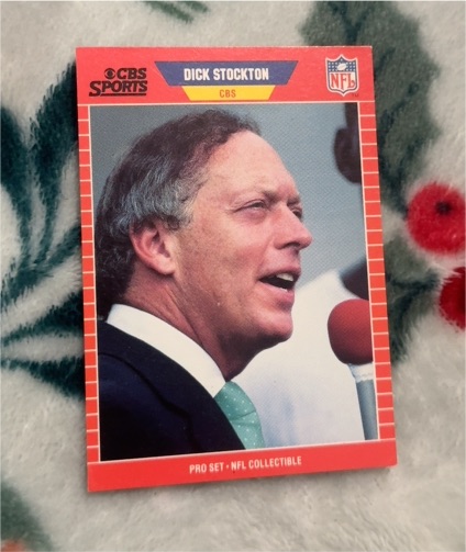 1989 Pro Set #19 Dick Stockton CBS — front