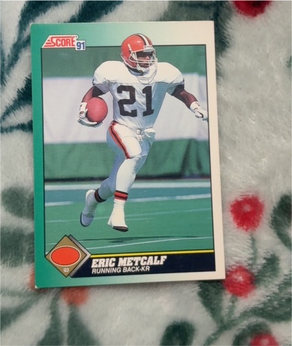 1991 Score #245 Eric Metcalf — front