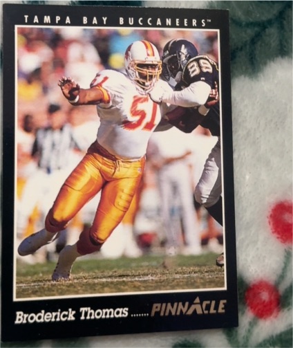 1993 Pinnacle #210 Broderick Thomas — front