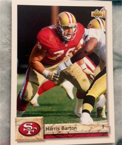 1992 Upper Deck #430 Harris Barton — front