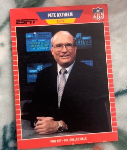 1989 Pro Set #4 Pete Axthelm — front