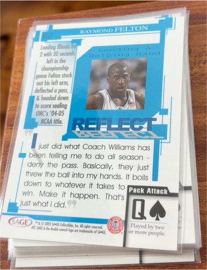 2005 SAGE HIT #2 Raymond Felton — front