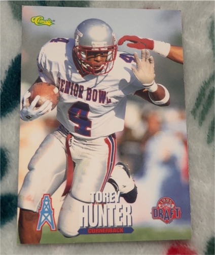 1995 Classic NFL Rookies #93 Torey Hunter — front