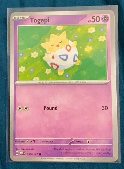 2026 Pokémon #080 Togepi — front