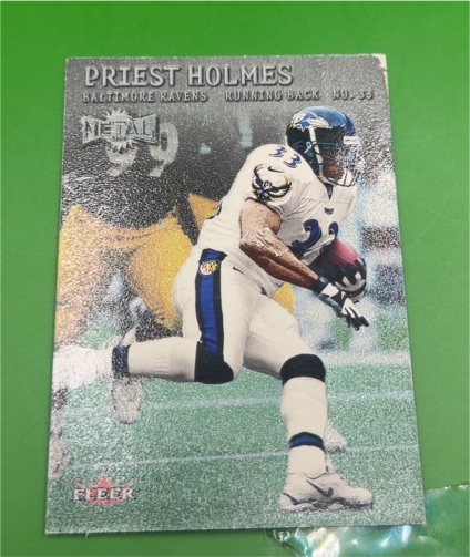 2000 Fleer Metal #112 Priest Holmes — front