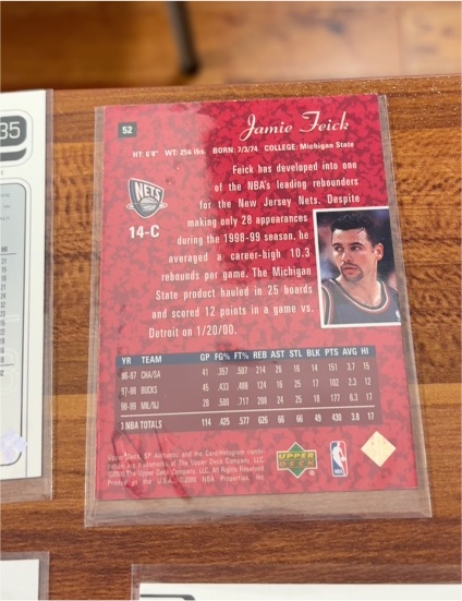 1999 Upper Deck #52 Jamie Feick — front