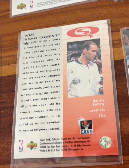 1997-98 Upper Deck Collector's Choice #SQ126 Danny Ferry Starquest — front