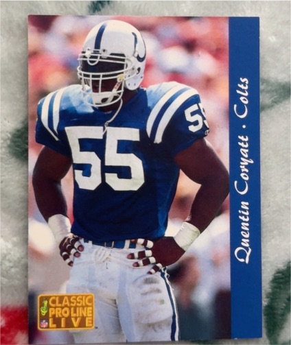 1993 Classic Pro Line Live #107 Quentin Coryatt — front