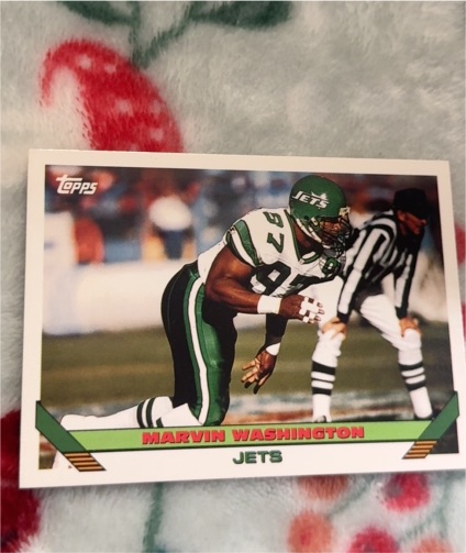 1993 Topps Football #139 Marvin Washington — front