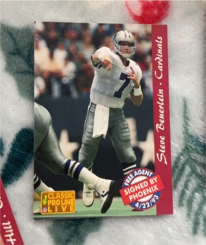 1993 Pro Line Live #220 Steve Beuerlein — front